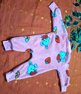 Cute Bunny Strawberry Fleece Onesie