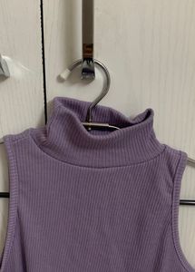 Lilac Turtle Neck Top