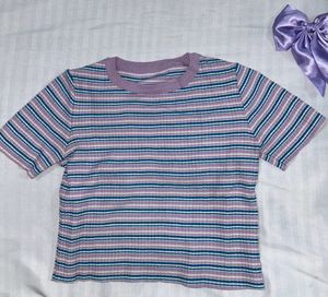 Lavender Ribbed Top