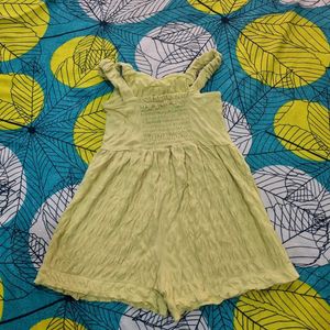 Cute Romper with Bow (lime green)