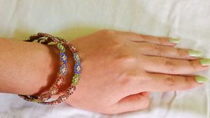 Colorful Rhinestone Bangles