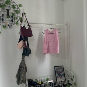 Pink Knit Tank Top