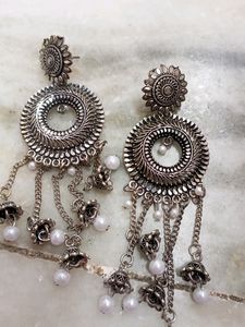 Set Of two Oxidized Earing