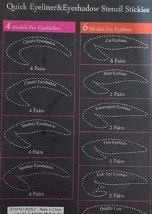 Eyeliner And Eyeshadow Stencil