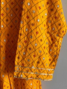 Yellow Ethnic Maxi Dress