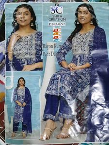 💠 ROYAL INDIGO BLUE 3-PIECE FESTIVE SET 💠​