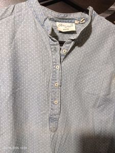 Blue Polka Dot Top