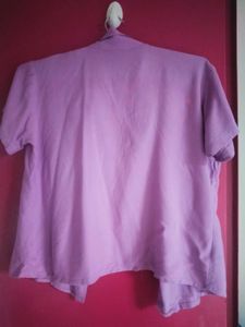 Lavender Crop Shirt