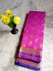Pink &amp; Gold Saree