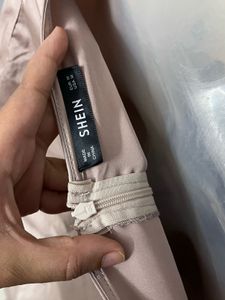 SHEIN BRANDED Pintrest Elegant Taupe Wrap Dress