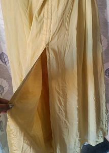 Yellow Nd Black Ethnic Gown For Wedding Season ❤️