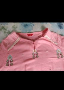 Women Pink Kurta