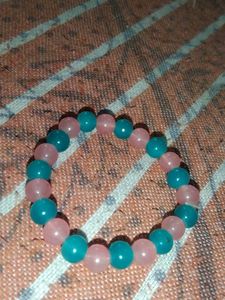 Plain Two Color Beads Bracelet