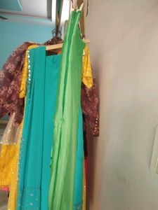 Lovely Green Outfit For Mehendi Occasion