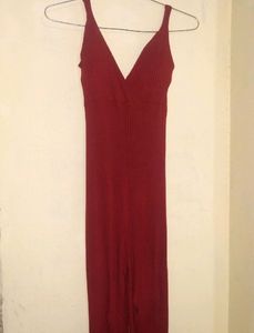 Padded Hot Red Jumpsuit