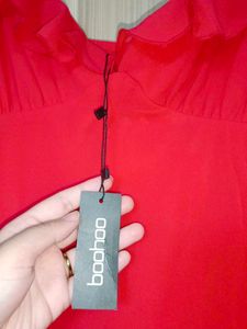 Boohoo Red Dress
