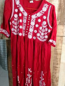 Beautiful ❤️ Red Anarkali Kurta.