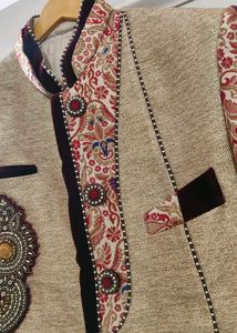 Khaki Sherwani