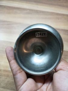 six vintage Peterhof stainless steel cups