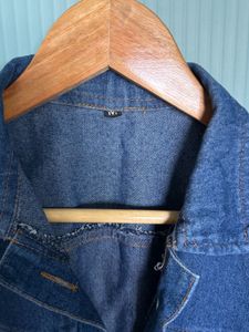 Dark blue Denim Jacket with Patch work for women