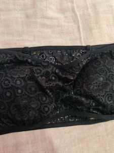 Padded Lace Tube Bra