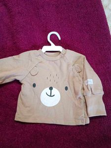Cute Bear Graphic Baby Sweatshirt