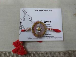 Semiprecious Stone Rakhi Rakshabandhan Festiva