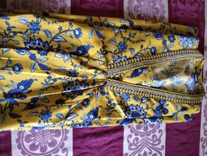 Yellow Printed Kurta Pent Set