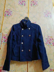 🇳🇿💫🎀Navy Short Peacoat - Stylish &amp; Chic