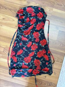 Floral Bodycon Mini Dress Size Small