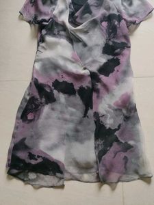 Abstract Print Mini Dress