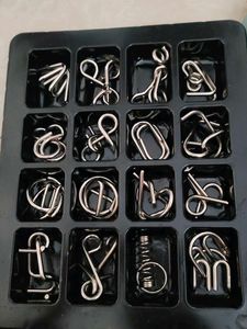 Metal Puzzle Set 16 Pcs
