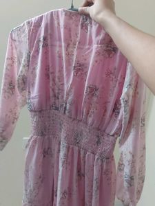 Floral Print A line Dress For Women