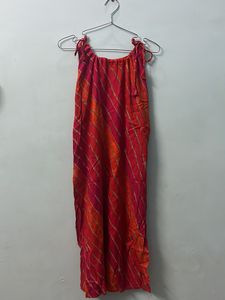 Brand New! Vermillion Tie Up Kurthi(New)