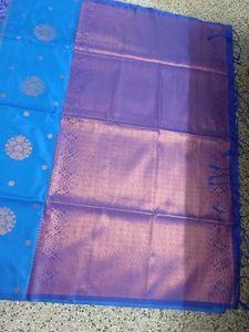 Elegant Blue Soft Silk Saree
