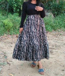 Printed Tiered Maxi Dress