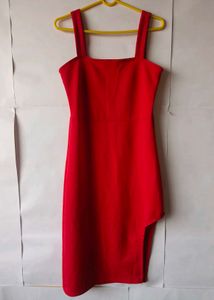 Hot Red bodycon Trendy thigh cutout dress! 🎀💯