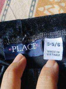 Black Velvet Shrug And Pant Set