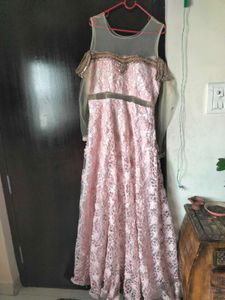 Elegant Pink Ethnic Gown