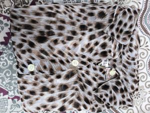 Tiger Print Shirt, Beautiful Shirt,Very Soft Fabri