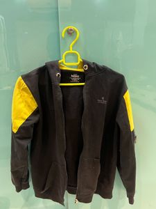 Boys' Black Zip-Up Hoodie
