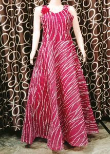 Pink Embellished Ethnic Gown