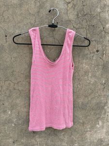 Pink Striped Tank Top
