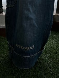 Blue Denim Cargo Pants