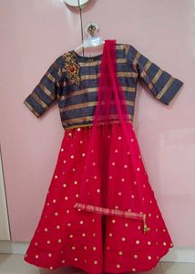 Lehenga Choli Set For 4 To 5 Year Girl