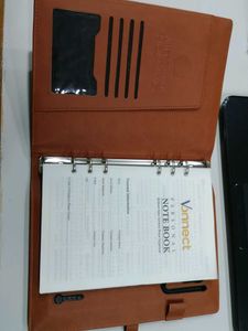 Leather Diary With Inbuilt Powerbank