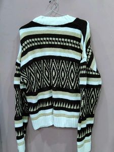 Patterned Knit Sweater