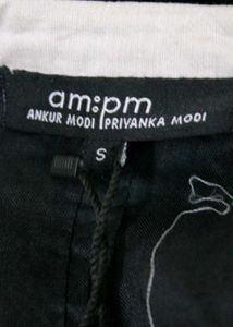 Luxury Brand AMPM Black Embroidered Kurti