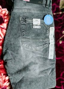 Stylish Gray Wavelength Jeans