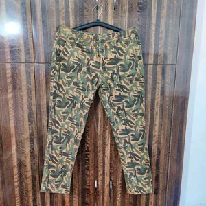Army Print Chinos